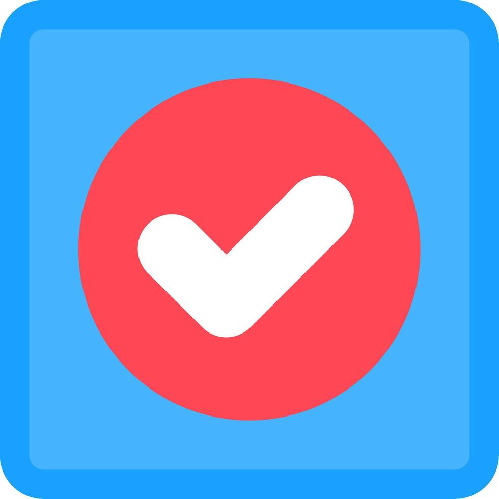 Approved Flat Icon vector