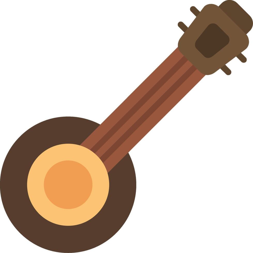 Banjo Flat Icon vector