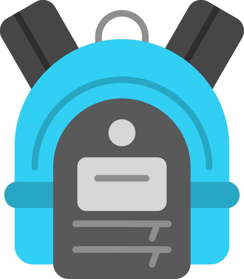 Backpack Flat Icon vector