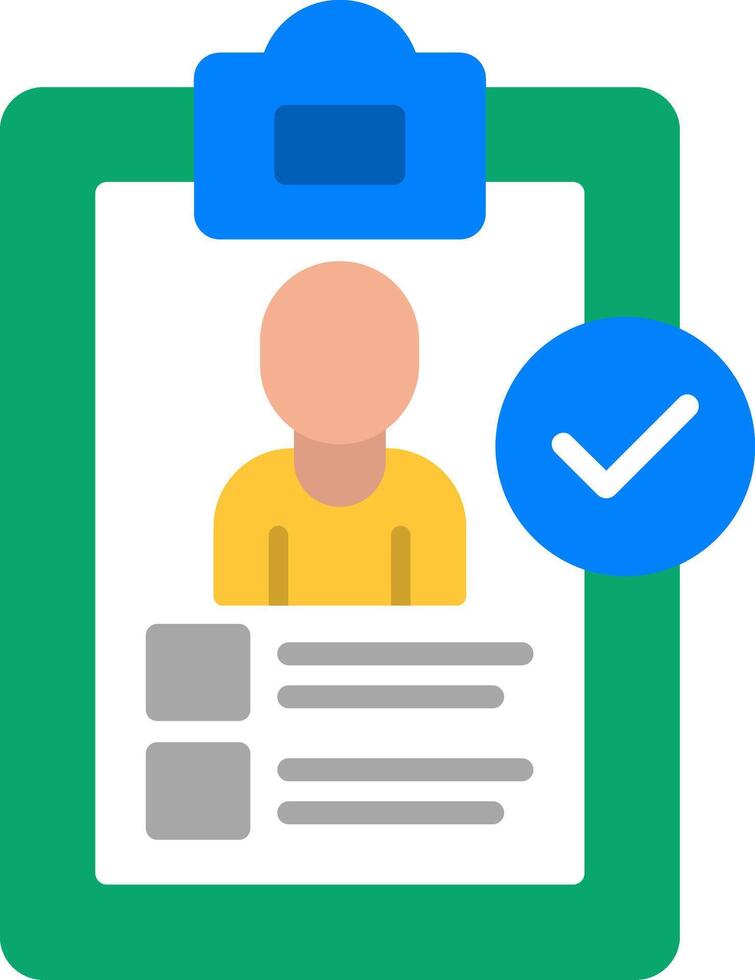 Checking Flat Icon vector