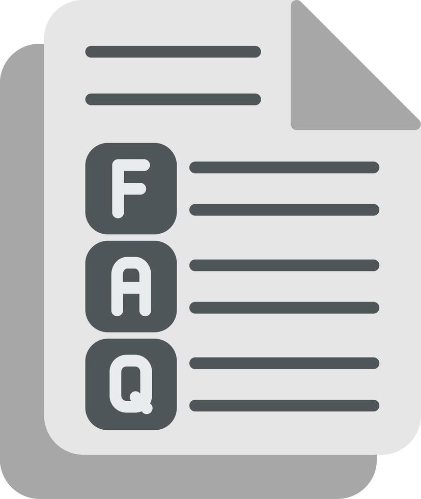 Faq Flat Icon vector