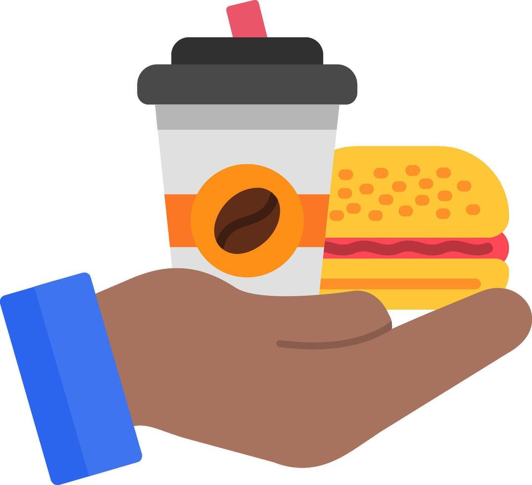 Food Delivery Flat Icon vector