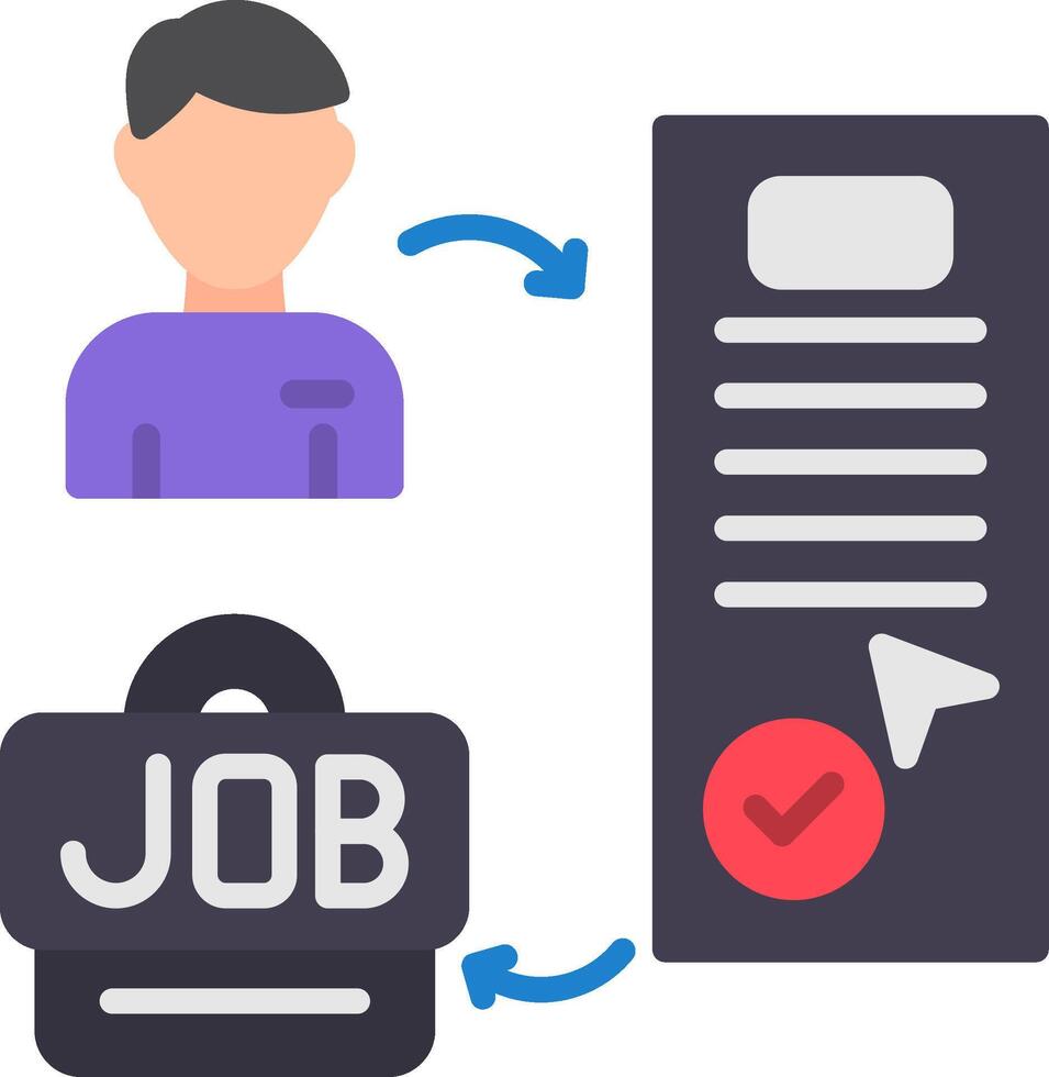 Hiring Flat Icon vector
