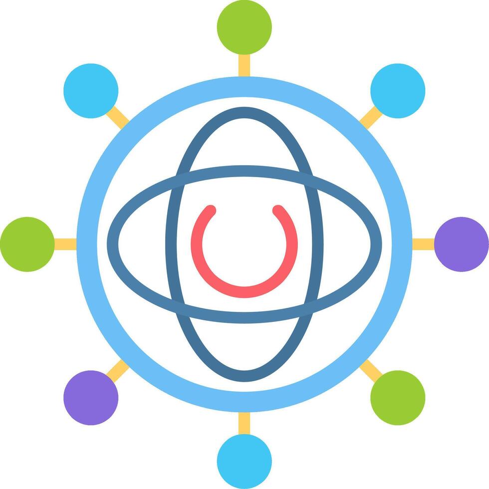 Gyroscope Flat Icon vector