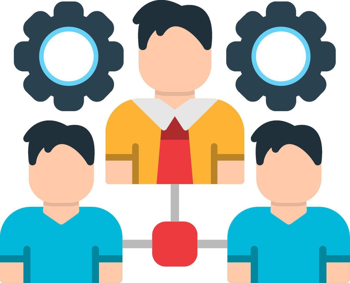 Mentoring Flat Icon vector