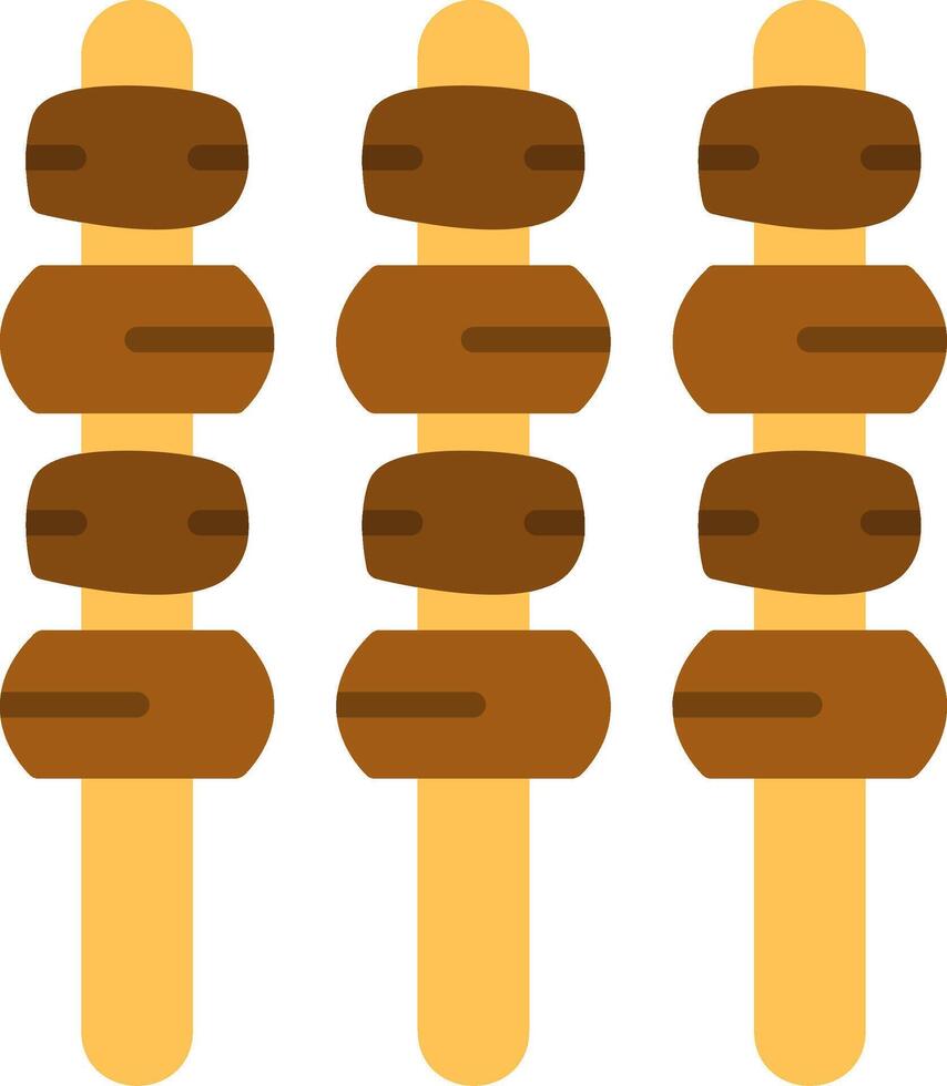 Yakitori Flat Icon vector