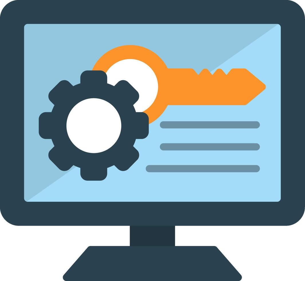 Access Control List Flat Icon vector