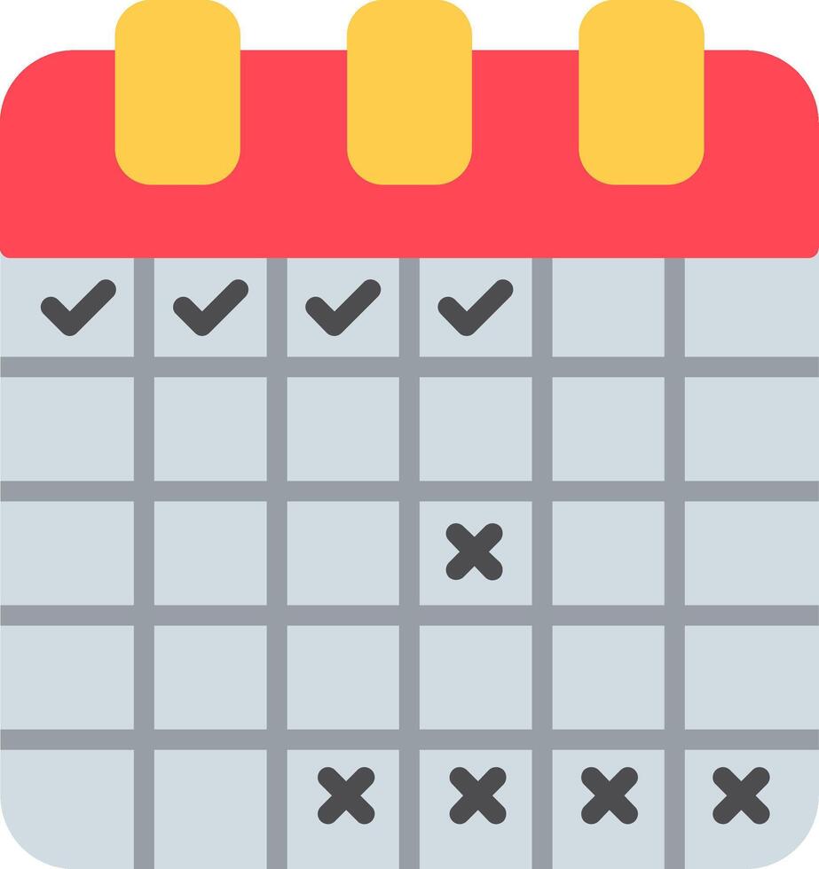 Schedule Flat Icon vector