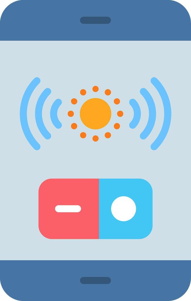 Ambient Sensor Flat Icon vector