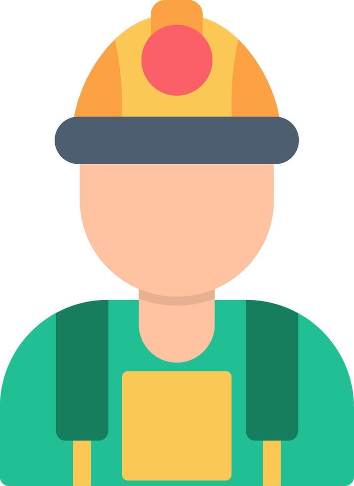 Worker Flat Icon vector