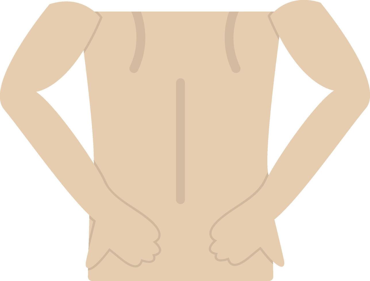 Back Flat Icon vector