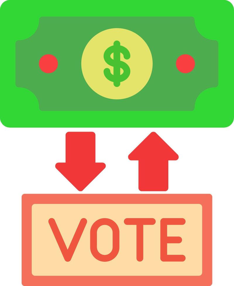 Corruption Flat Icon vector