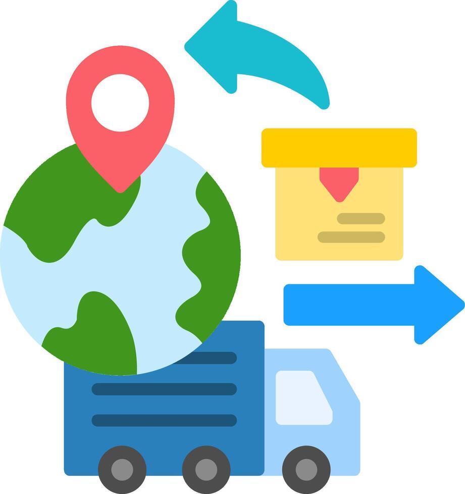 Export Flat Icon vector