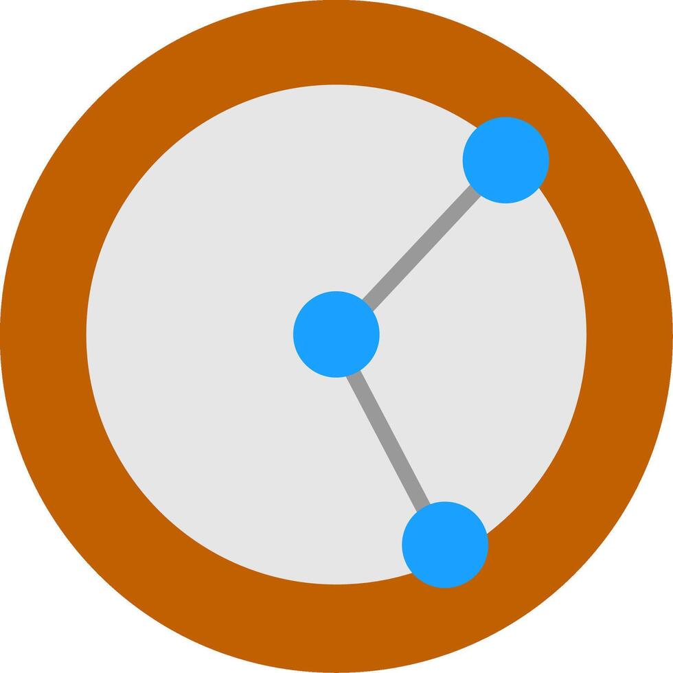 Diameter Flat Icon vector