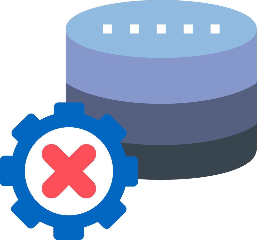 Database Flat Icon vector