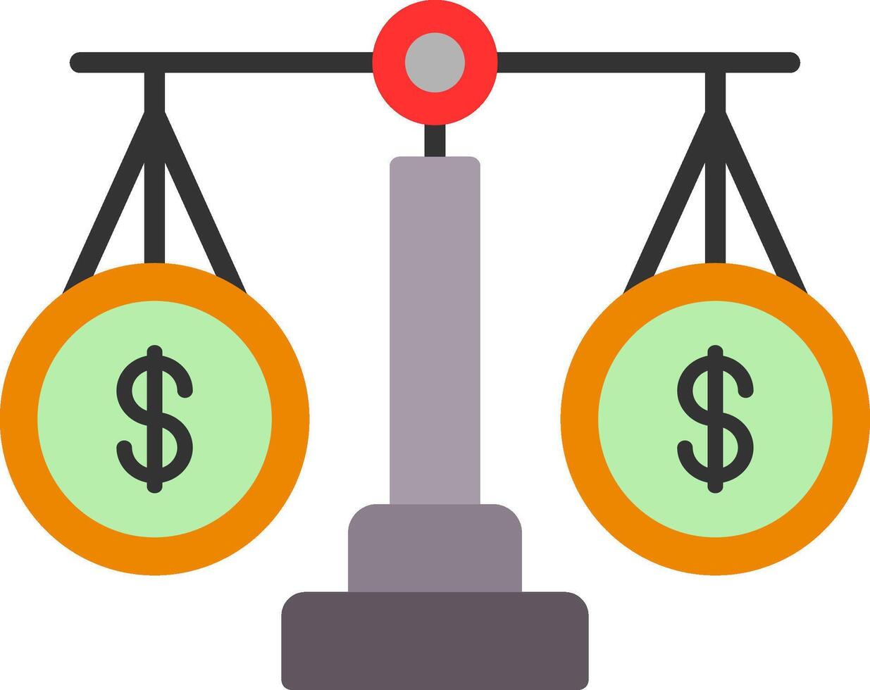 Law Flat Icon vector