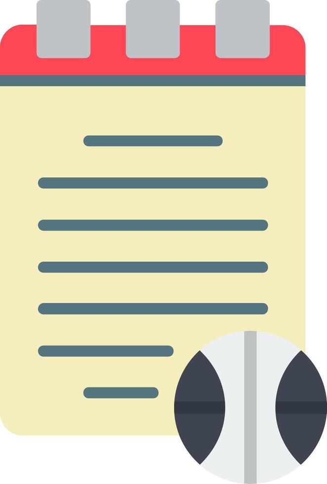 Notepad Flat Icon vector