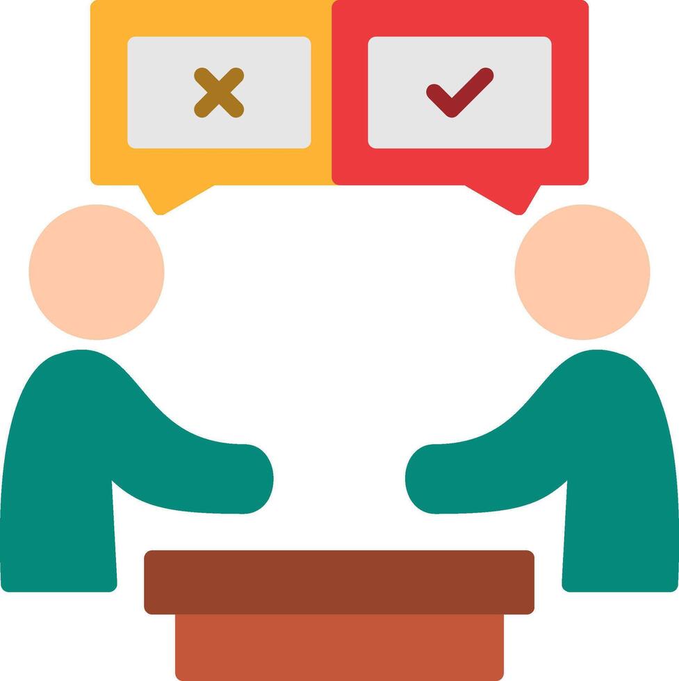 Mentoring Flat Icon vector