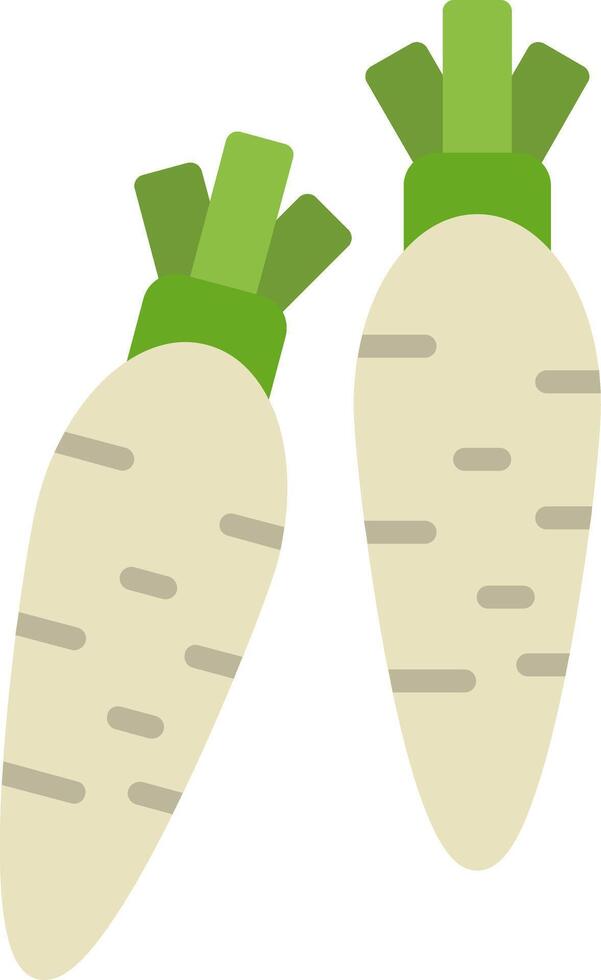 Daikon Flat Icon vector