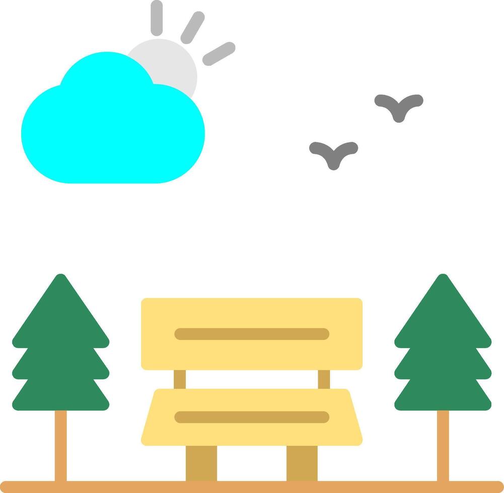 Park Flat Icon vector