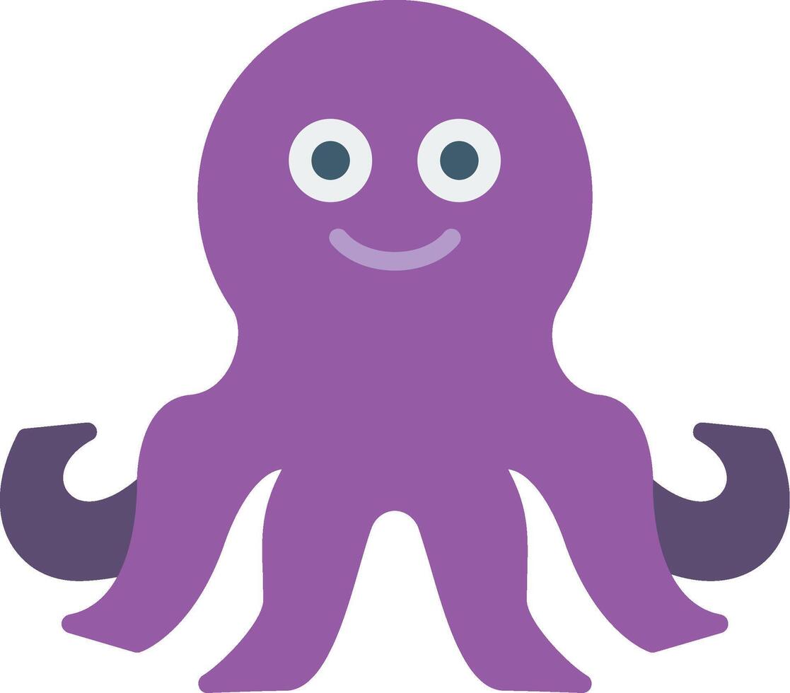 Octopus Flat Icon vector