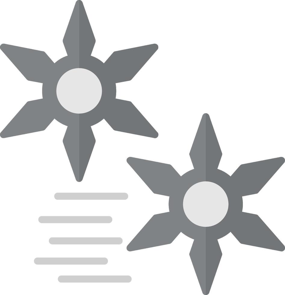 Shuriken Flat Icon vector