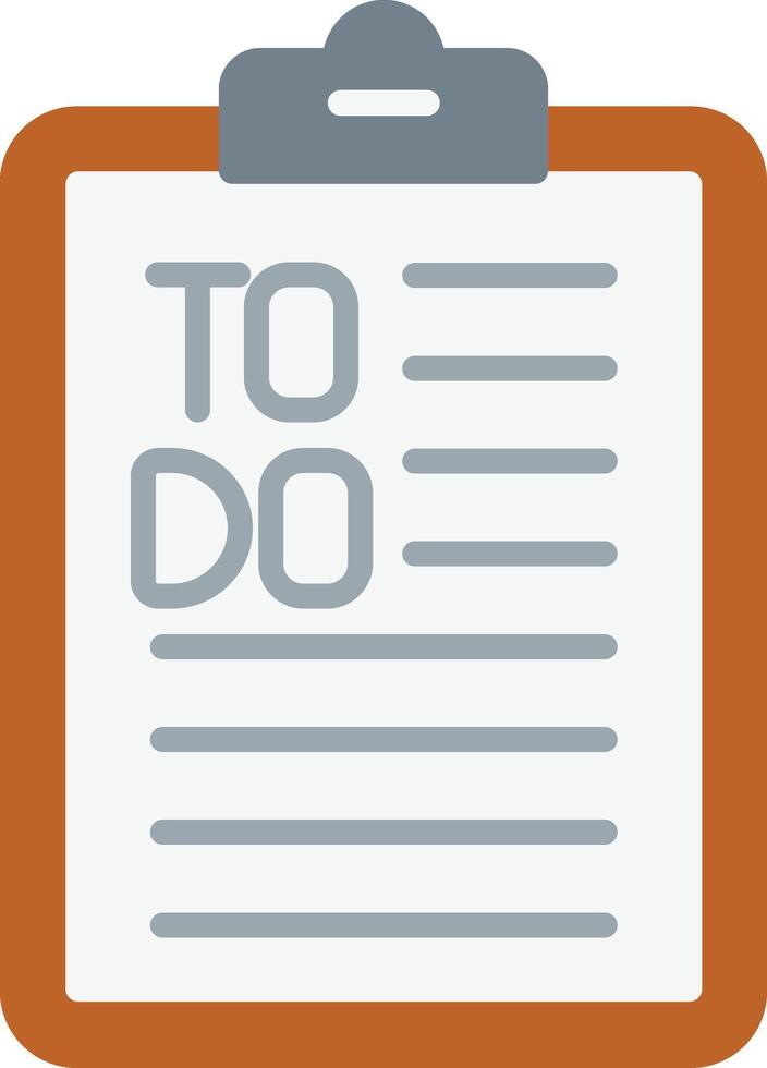 To Do List Flat Icon vector