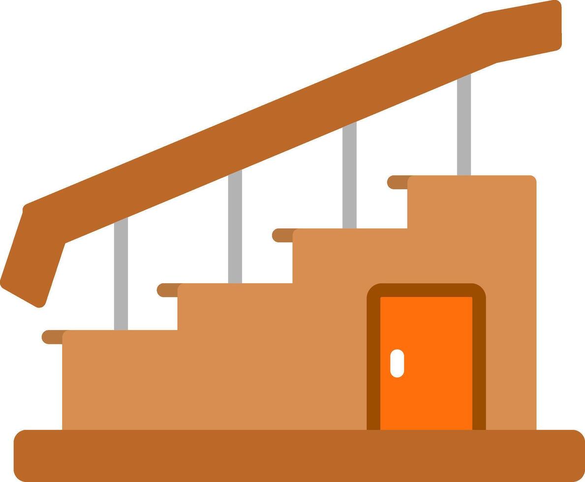 Stair Flat Icon vector