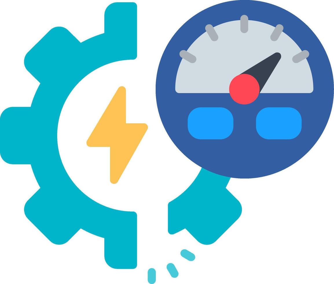 Acceleration Flat Icon vector