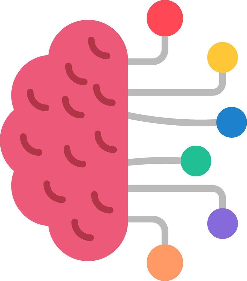 Artificial Intelligence Flat Icon vector