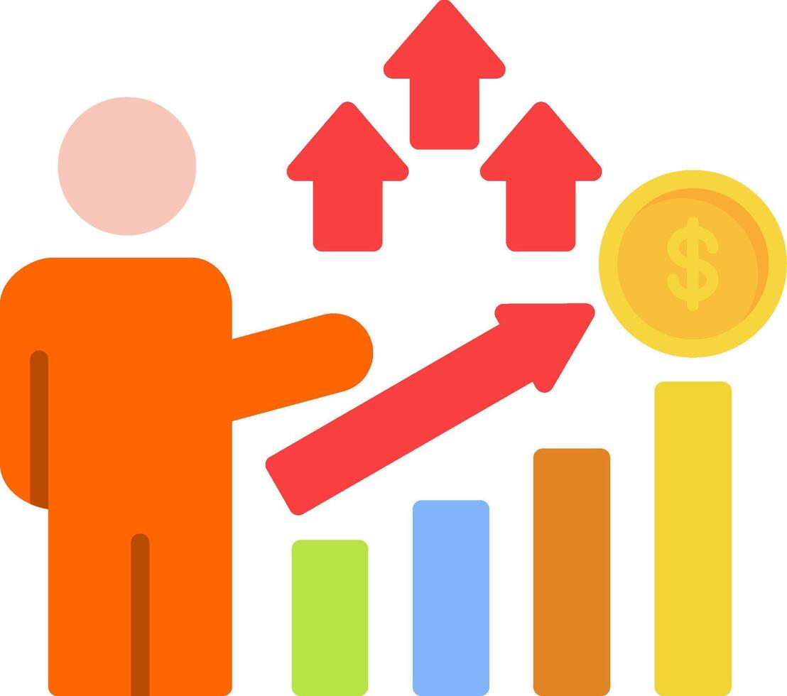 Career Path Flat Icon vector