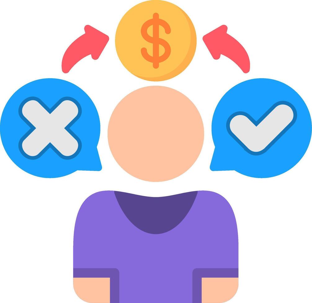 Customer Behavior Flat Icon vector