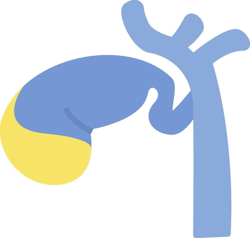 Gallbladder Flat Icon vector