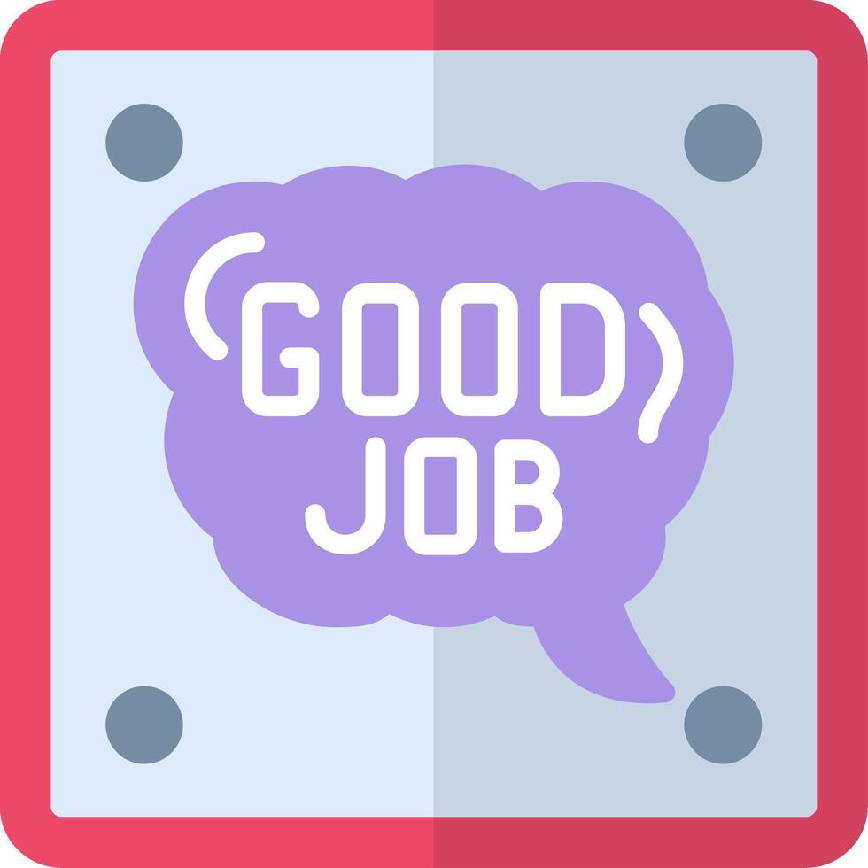 Good Job Flat Icon vector