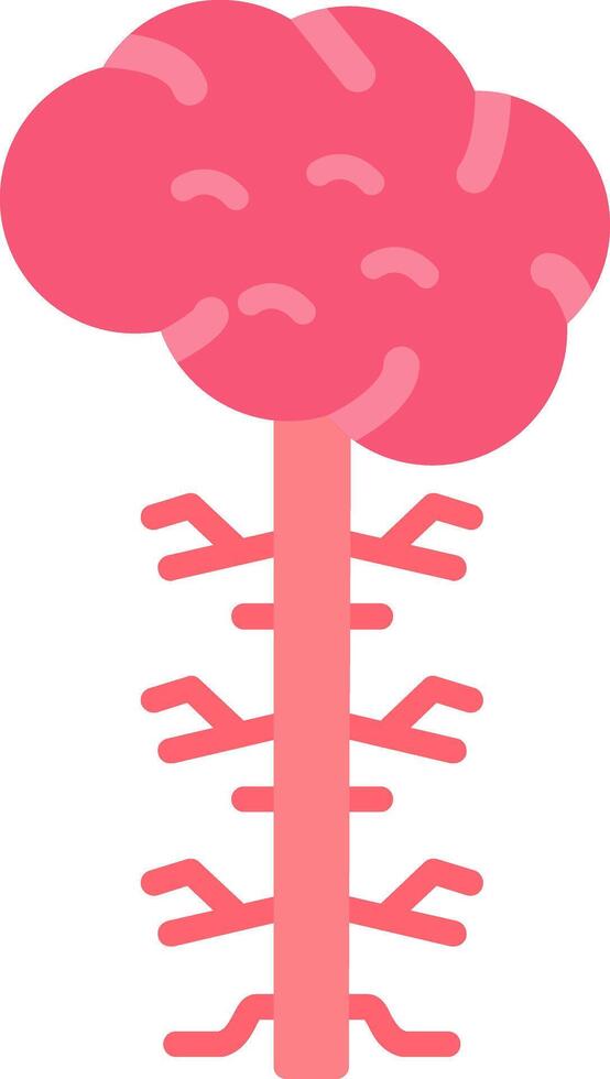 Nervous System Flat Icon vector