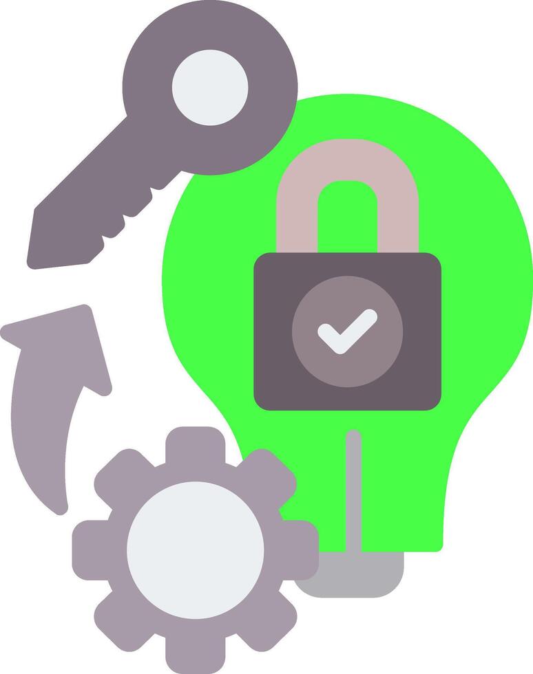 Key Skills Flat Icon vector
