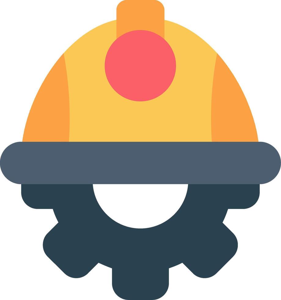 Helmet Flat Icon vector