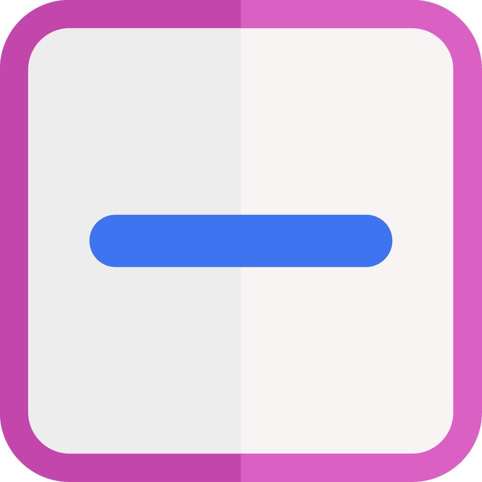 Minus Flat Icon vector