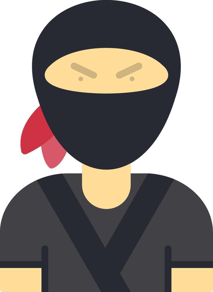 Ninja Flat Icon vector