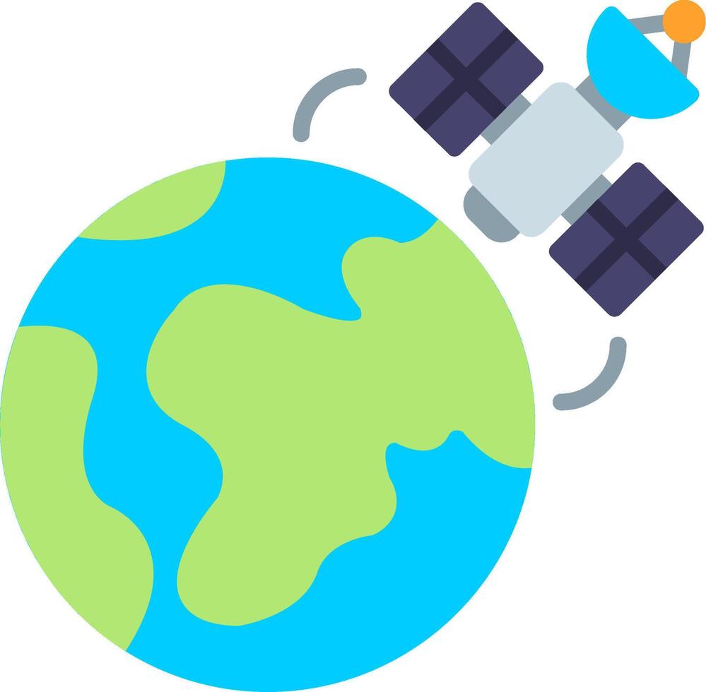Satellite Dish Flat Icon vector