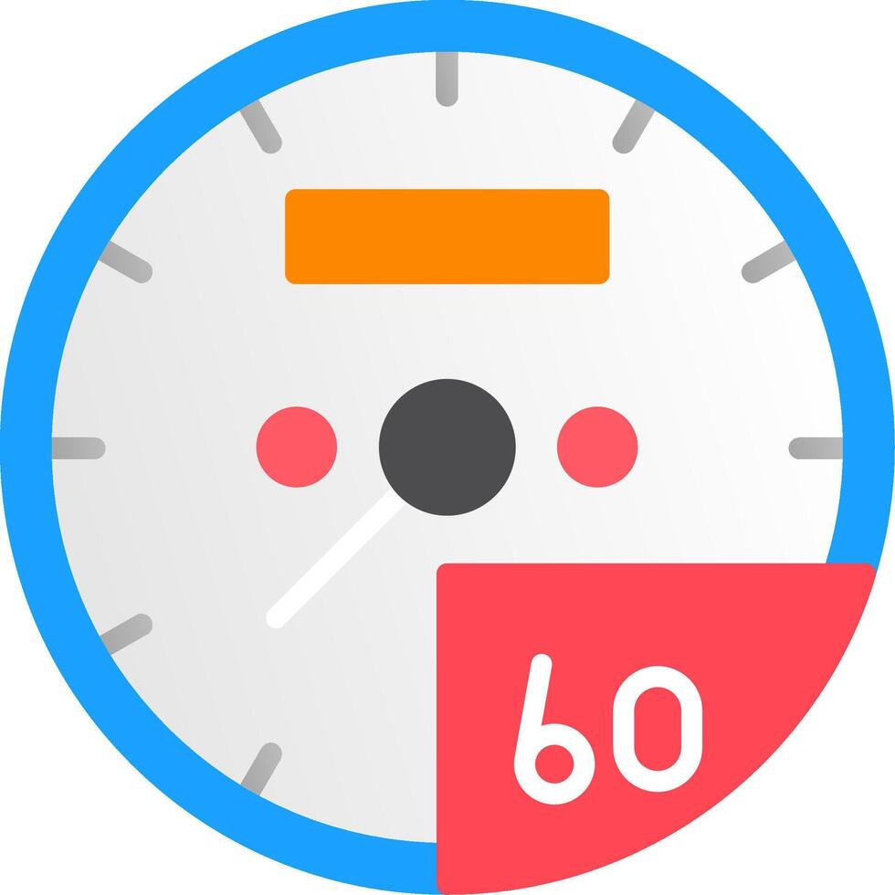 speedometer Flat Icon vector