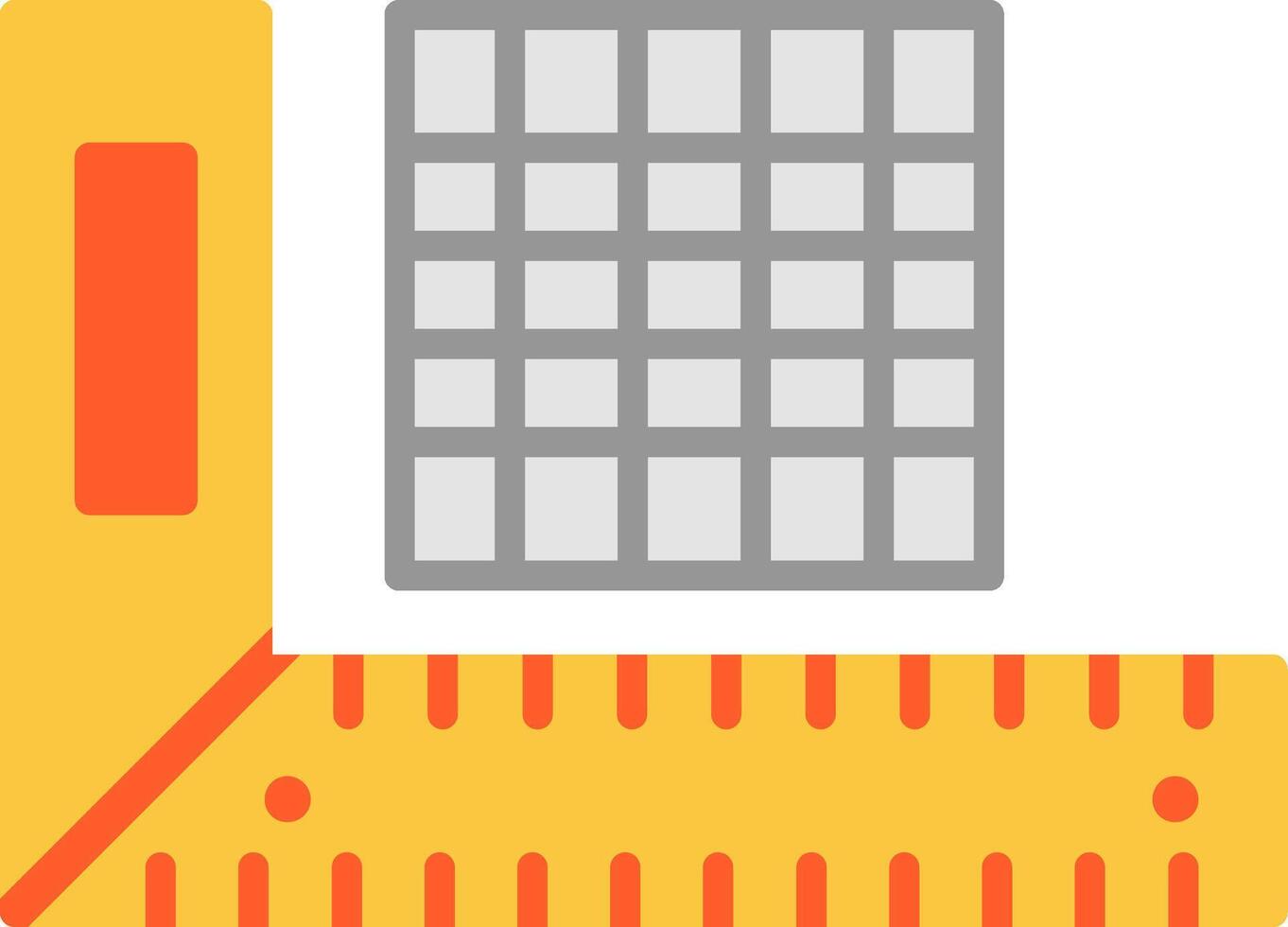 Ruler Flat Icon vector