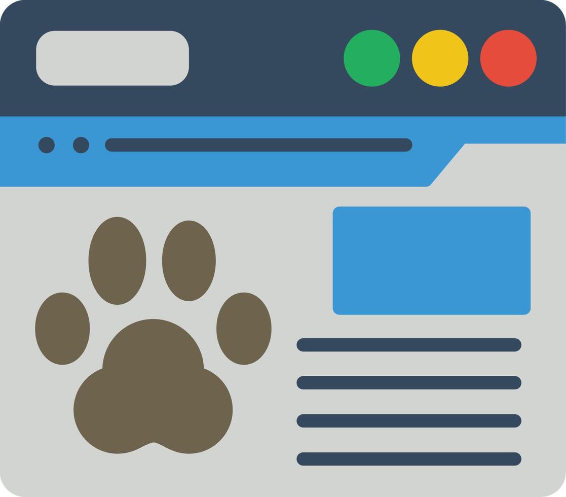Website Flat Icon vector