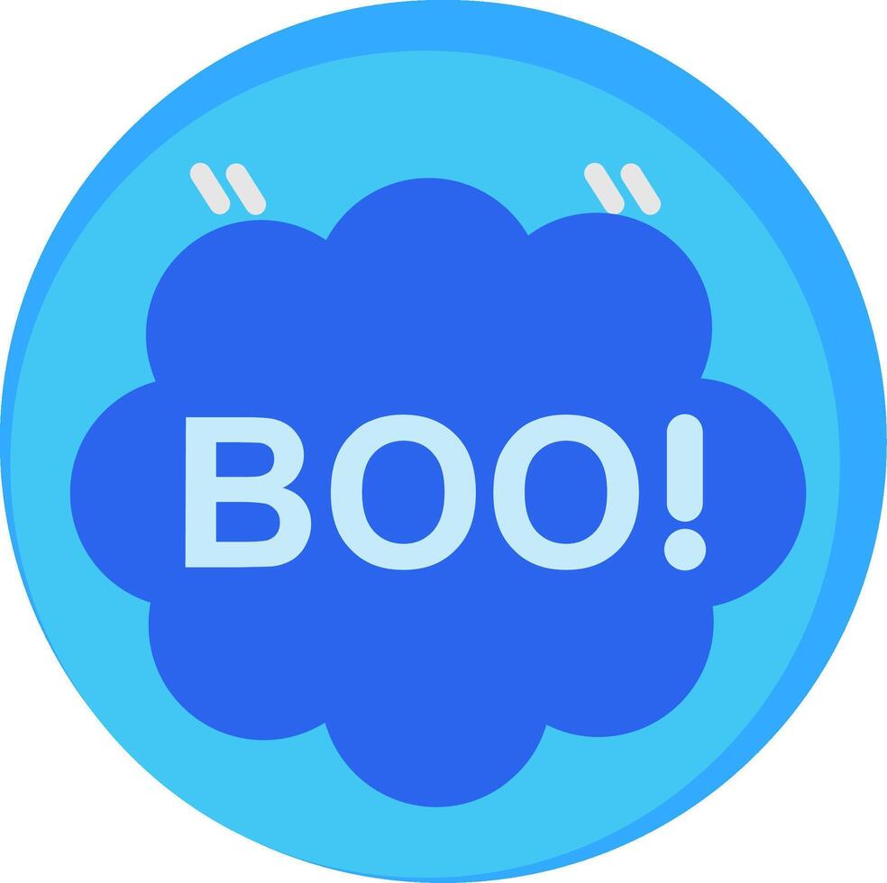 Boo Flat Icon vector