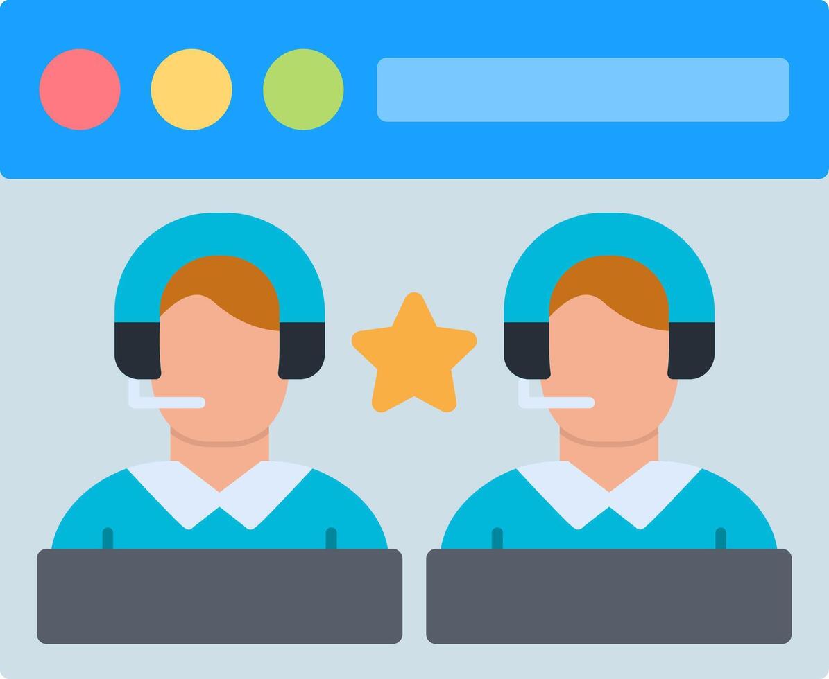 Customer Service Flat Icon vector