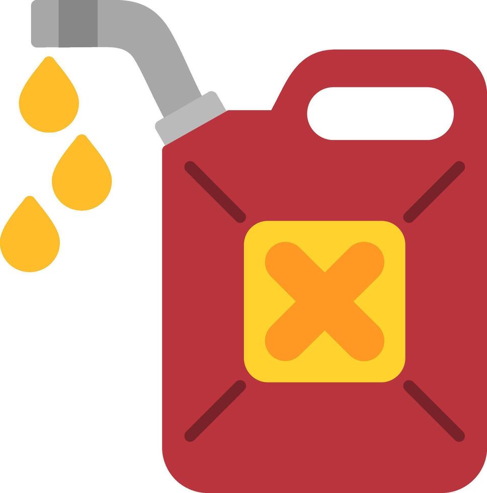 gas can Flat Icon vector