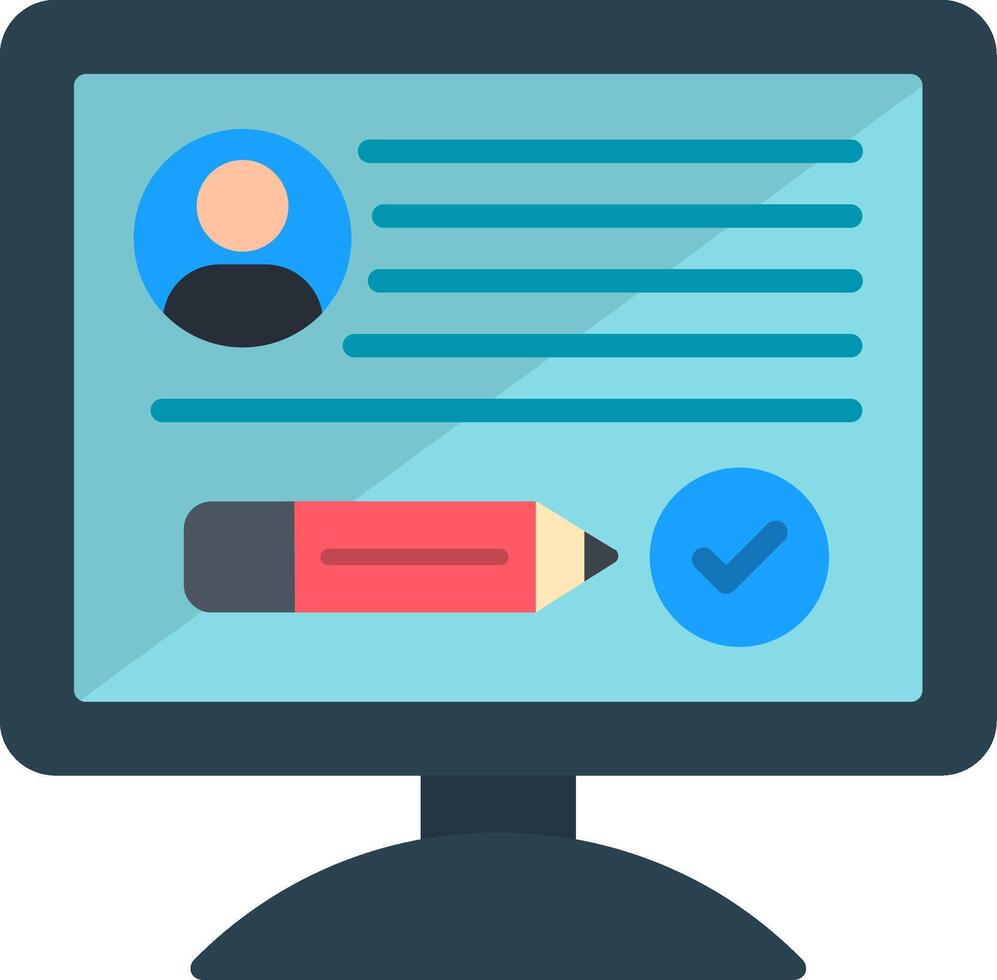 Inscription Flat Icon vector