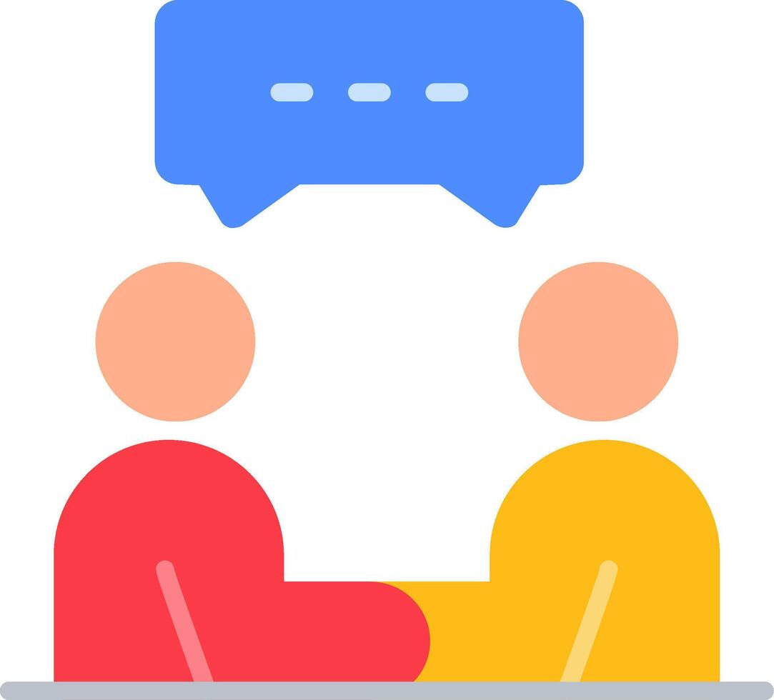 Meeting Flat Icon vector