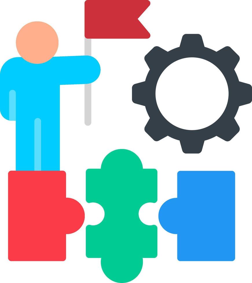 Leader Flat Icon vector