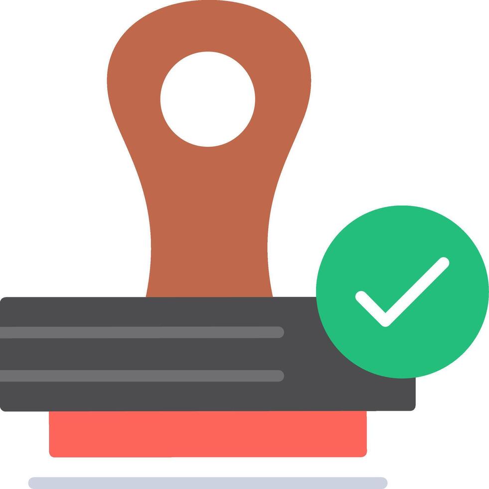 Stamp Flat Icon vector